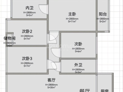 瑞德景园 3室 2厅 150.14平米