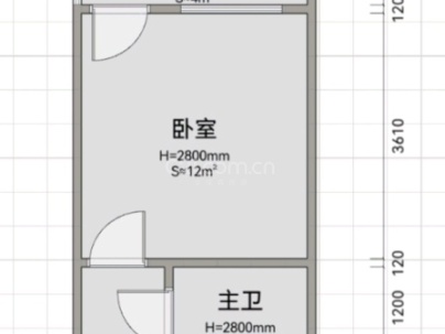 高田路 2室 1厅 36.1平米