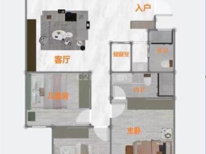 金康园 3室 2厅 122.7平米