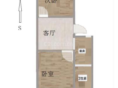 新湖小区 2室 1厅 53.22平米