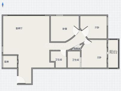 鸿翔锦园 3室 2厅 128平米