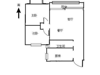 鹿屿华庭 2室 1厅 79平米