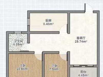 富悦江庭(上江村黄屿单元C-16地块) 2室 2厅 80平米