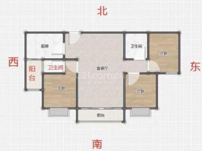 广润嘉苑 3室 2厅 119平米