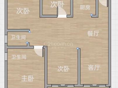 宏地温州望府 3室 2厅 125平米