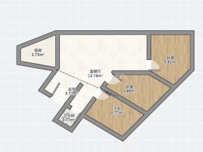 永诚公寓 3室 2厅 95平米