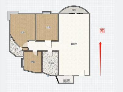 莲花大厦 3室 2厅 139平米