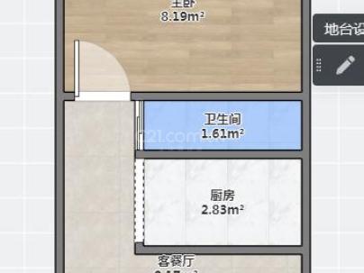 金谷园(龙沈花园） 1室 1厅 50平米