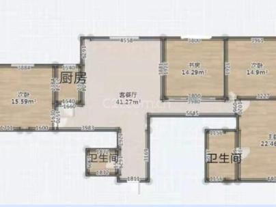 时代华庭 3室 2厅 159平米