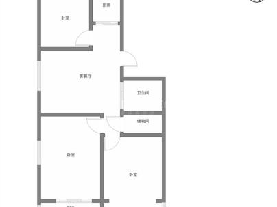 蝉街商厦 3室 2厅 87平米