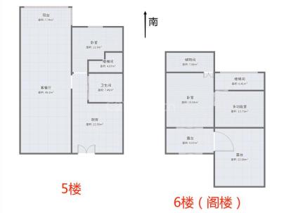 三官殿巷 2室 1厅 57平米