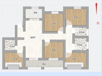 新塘东苑 5室 2厅 160平米