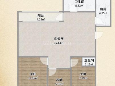 龙祥嘉园 3室 2厅 126平米