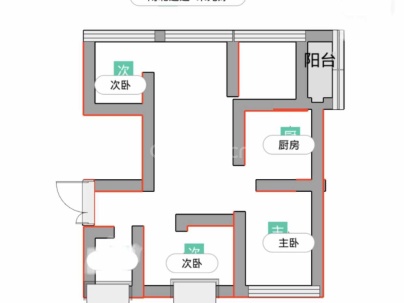 凤凰家园（凤凰城） 3室 2厅 89平米