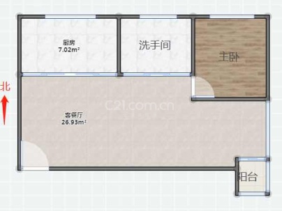 南汇锦园 2室 1厅 80平米