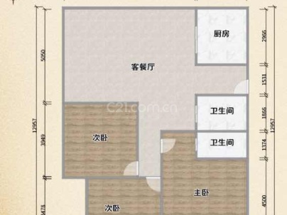 大自然家园一期 3室 2厅 138平米