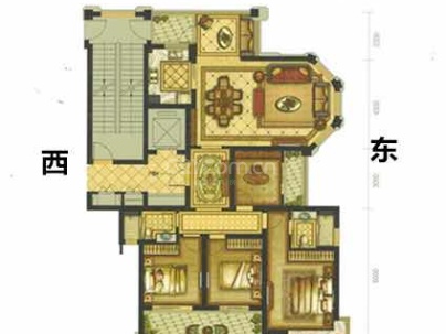 锦天名邸 3室 2厅 148平米