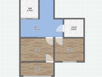 安澜小区 2室 1厅 62.5平米