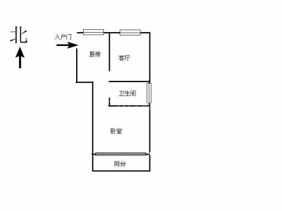 翠微新村 2室 1厅 56平米