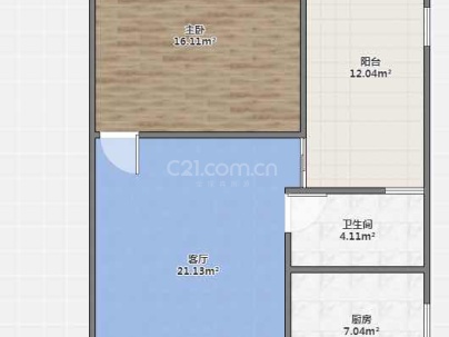 广盛嘉园 2室 1厅 58平米