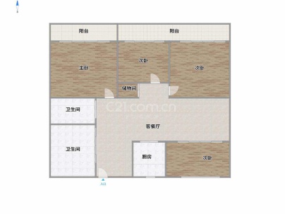 县前大楼 4室 4厅 127平米