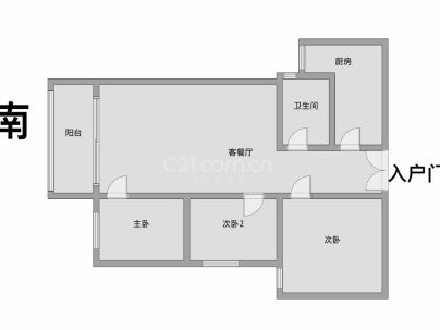 碧桂园 3室 2厅 80平米