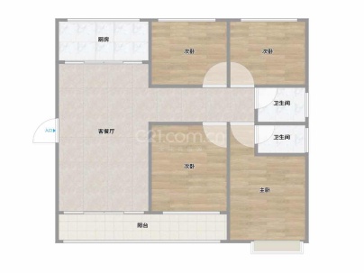 德香园 4室 2厅 143平米