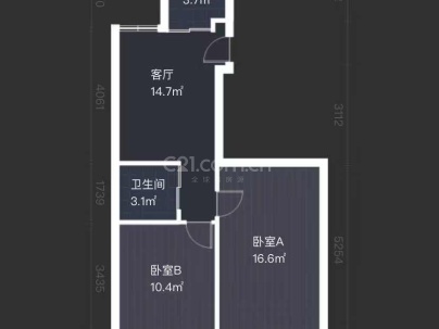 黄龙9区玉树 2室 2厅 68.8平米