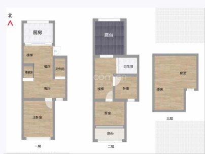 株柏公寓 3室 2厅 108.49平米