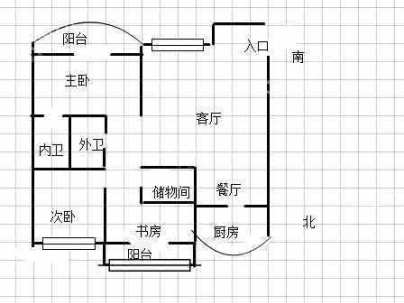 月乐南苑 3室 2厅 125.25平米