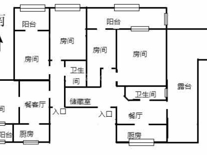 朝霞大楼 5室 2厅 172平米