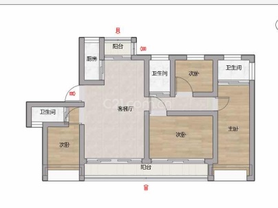 翠景佳苑 3室 2厅 177平米