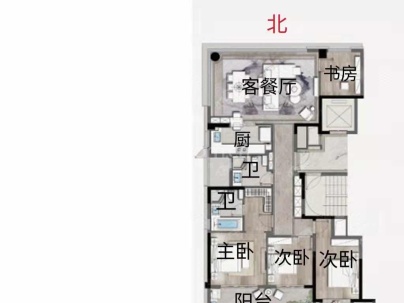 新希望玉锦麟 4室 2厅 159.64平米