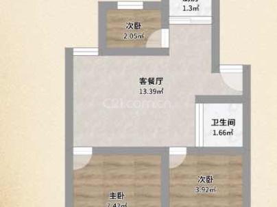 鹿鸣苑 3室 2厅 90平米