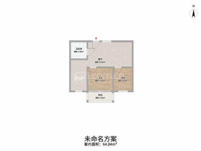 下吕浦5区宏业 2室 1厅 64.83平米