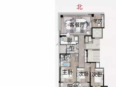 新希望玉锦麟 4室 2厅 159平米