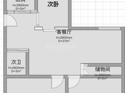 电化小区（金桥路） 2室 2厅 82.63平米