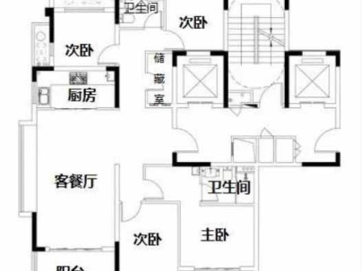 宸央居（奥园大发宸央） 3室 2厅 135.8平米