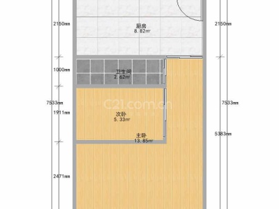 银桥大楼 2室 38平米