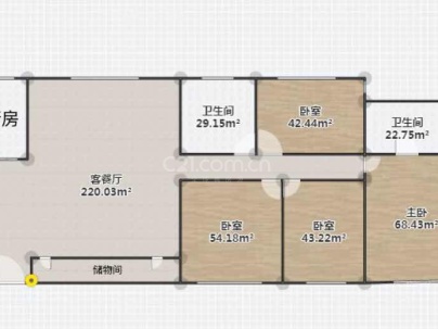 东方花苑 4室 2厅 182平米