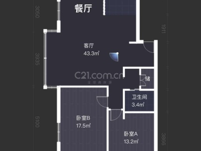 温迪锦园 3室 2厅 108平米