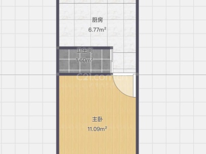 银桥大楼 1室 1厅 38.02平米