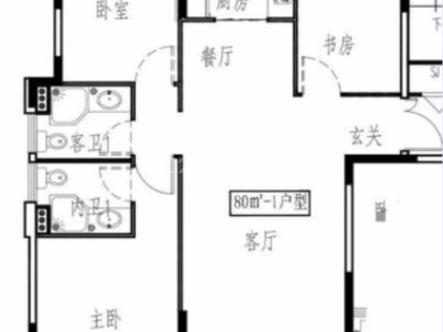 惠善华庭（G09地块） 3室 2厅 102平米