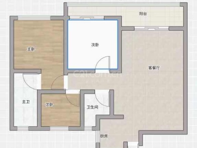 望悦江庭（开发区西单元C-16地块） 3室 1厅 103平米