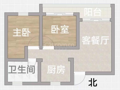 望悦江庭（开发区西单元C-16地块） 2室 1厅 77平米