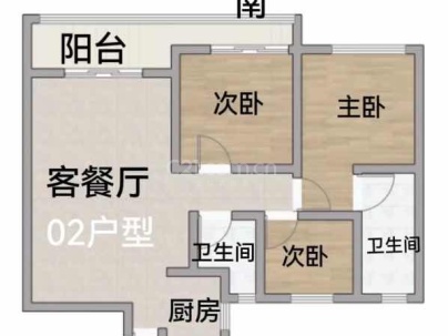 聚悦江庭（开发区西单元D-06地块） 3室 2厅 104平米