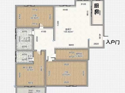 永达嘉园 3室 2厅 130平米