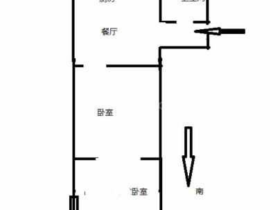 蒲鞋市新村 1室 1厅 30平米