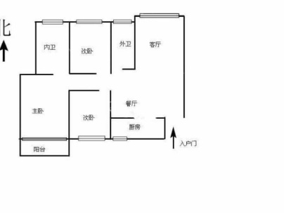 广景大厦 3室 2厅 123平米