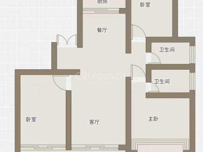 豪璟园 3室 2厅 130平米